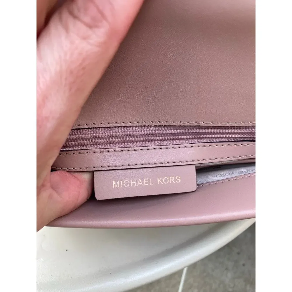 Michael Kors Y2K Mini Blush Cream Leather 2010 Revival Top Handle Crossbody Bag